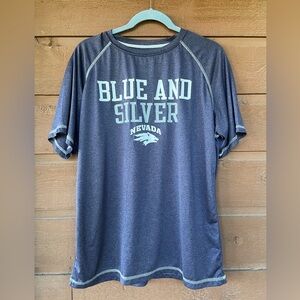 Pro Edge Blue and Silver Short Sleeve Tee